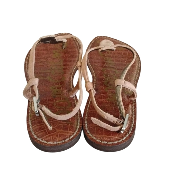 Sam Edelman T-Strap Suede Thong Gigi Sandal in Nude Size 8 - Picture 5 of 9